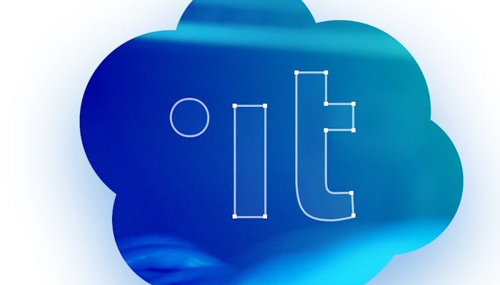 Nuvola blu logo cloud italia ".it"
