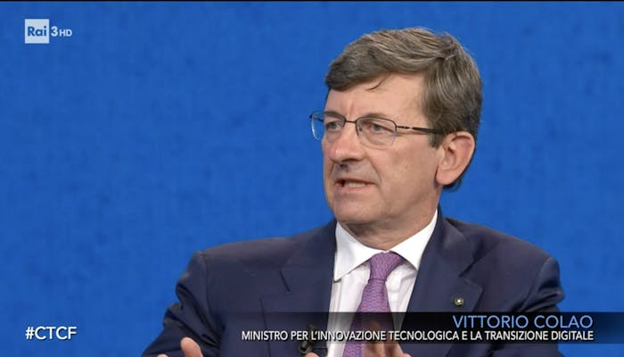 Il Ministro Colao a Che tempo che fa su Rai3