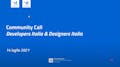 community call developers Italia e Designers Italia