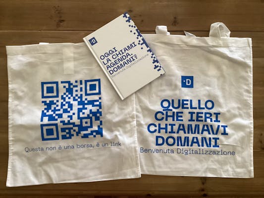 le shopper e l'agenda prodotta per Forum PA 2022