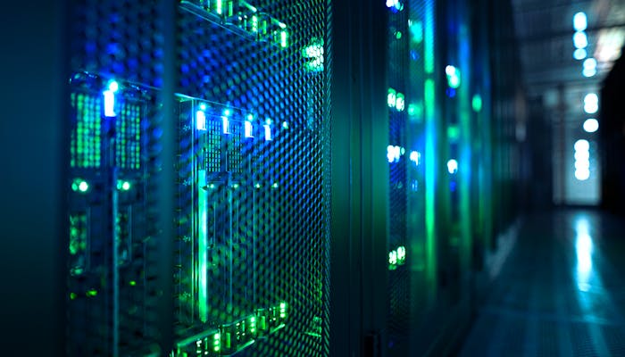 Una foto di un data center del PSN