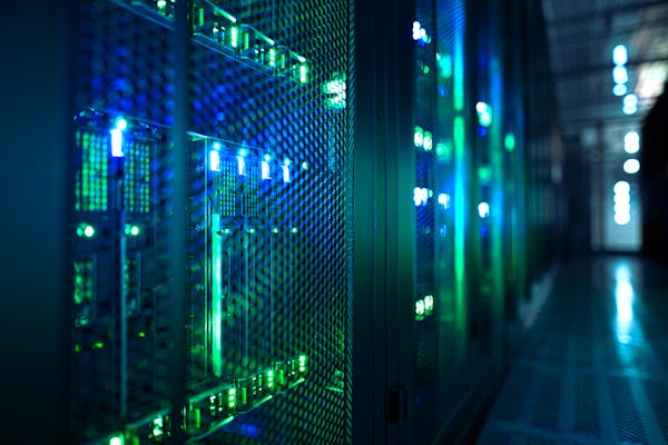 Una foto di un data center del PSN