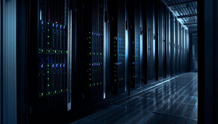 Una foto di un data center del PSN