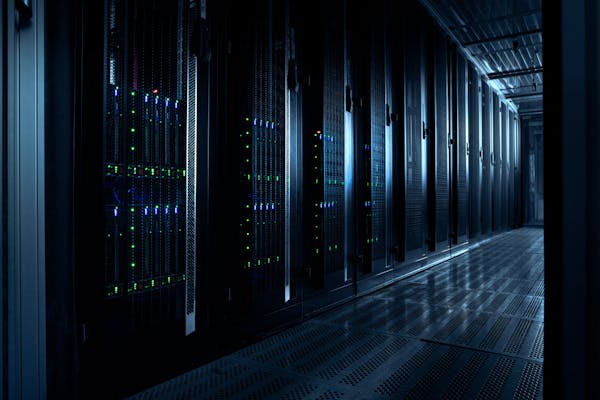 Una foto di un data center del PSN