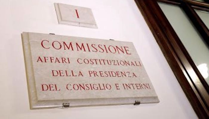 Targa Commissione Affari Costituzionali Camera dei Deputati