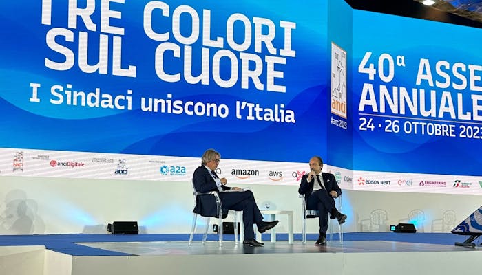 Il Sottosegretario Butti sul palco della 40esima Assemblea nazionale ANCI