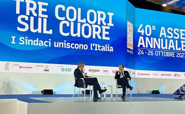 Il Sottosegretario Butti sul palco della 40esima Assemblea nazionale ANCI