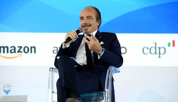 Foto sottosegretario Alessio Butti all'intervento Anci di Genova