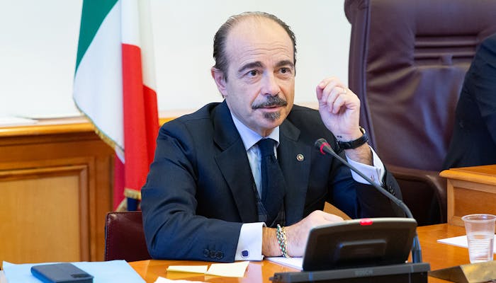 Foto sottosegretario Alessio Butti in audizione alla Camera