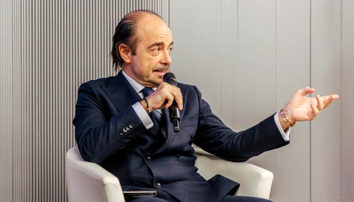 Foto sottosegretario Alessio Butti all'intervista a "La Repubblica""
