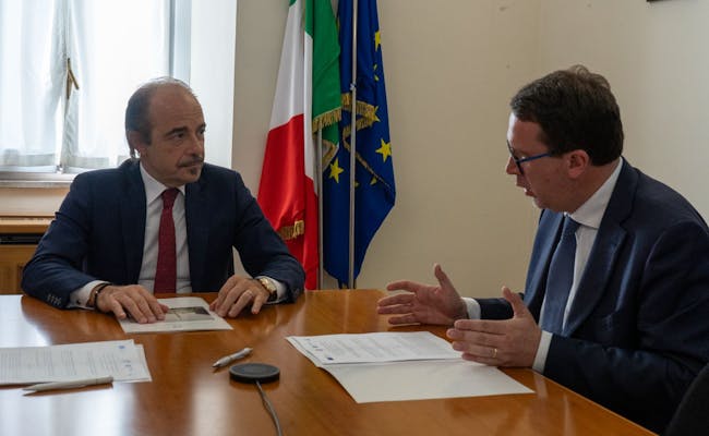 il Sottosegretario Butti con il Presidente UNCEM Marco Bussone