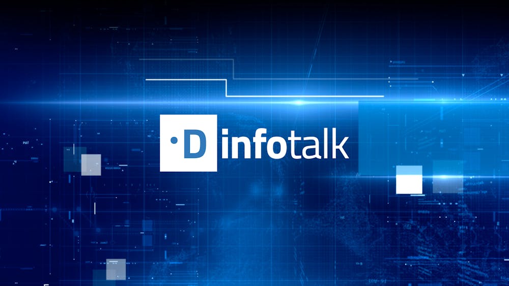 il logo del dipartimento con accanto la scritta info talk