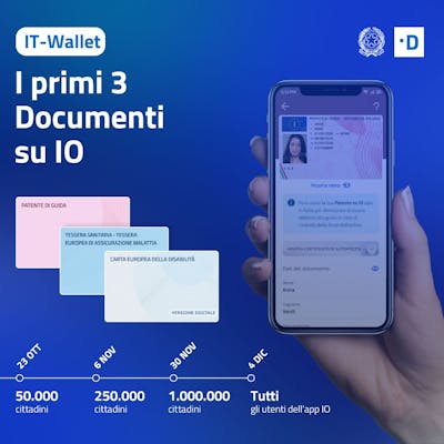 It-Wallet: I primi 3 Documenti su IO
