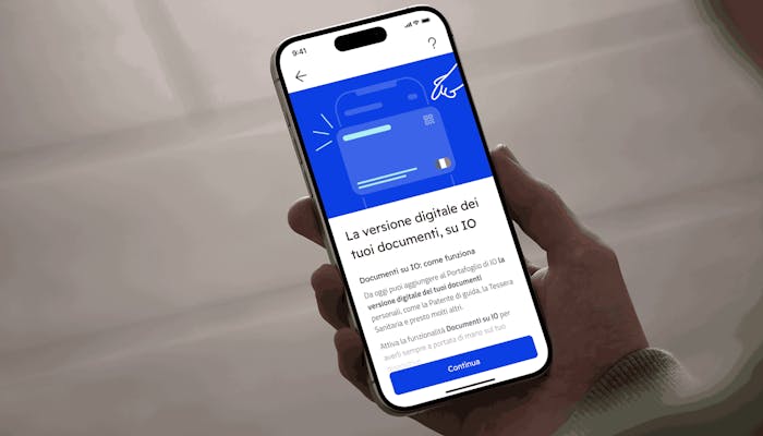 Versione digitale dei tuoi documenti su IO