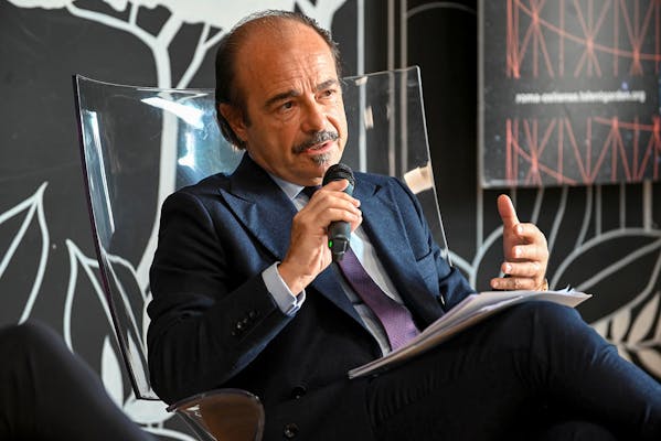 Foto Sottosegretario Butti intervista a L'Eco di Bergamo