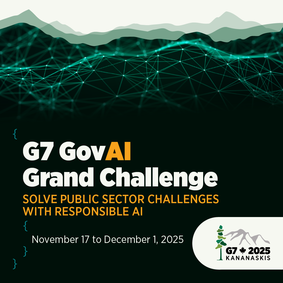 G7 GovAI Challenge. Partecipa alla competizione internazionale del G7 e risolvi le sfide del settore pubblico con soluzioni di intelligenza artificiale etiche e sicure