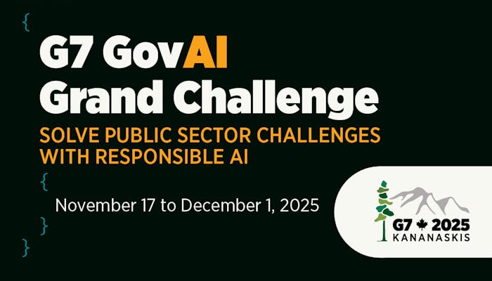G7 GovAI Challenge. Partecipa alla competizione internazionale del G7 e risolvi le sfide del settore pubblico con soluzioni di intelligenza artificiale etiche e sicure