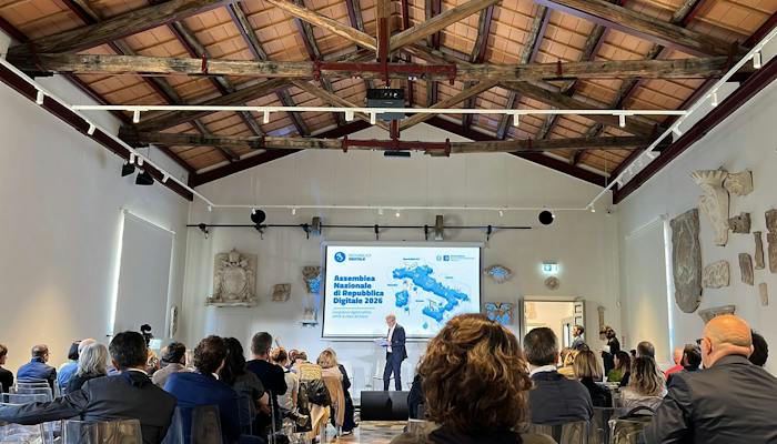 Sala dell'evento di Assemblea Nazionale di Repubblica Digitale 2026